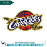 Cleveland Cavaliers Embroidery Design – Fear the Sword Logo in 3 Sizes - FineryEmbroidery